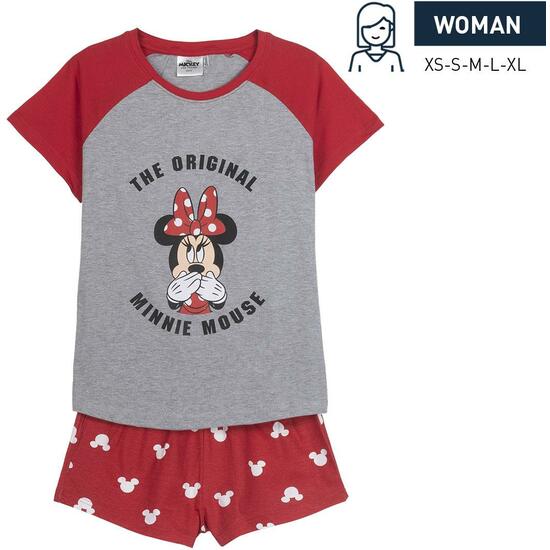 PIJAMA CORTO SINGLE JERSEY PUNTO MINNIE RED image 0