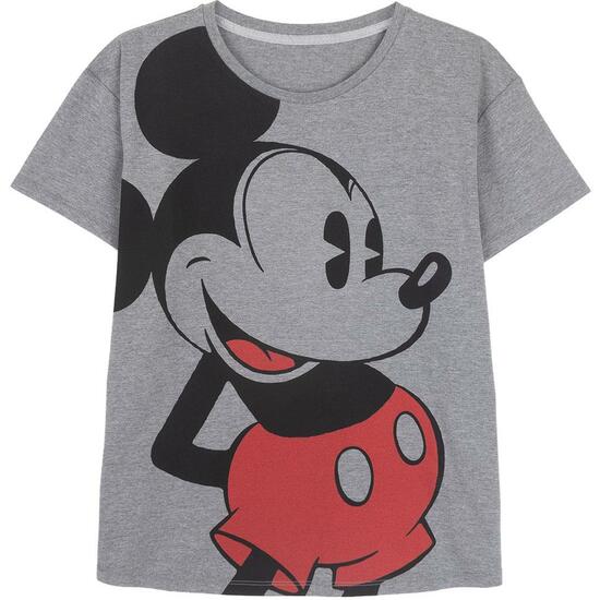 CAMISETA CORTA SINGLE JERSEY PUNTO MICKEY DARK GRAY image 0