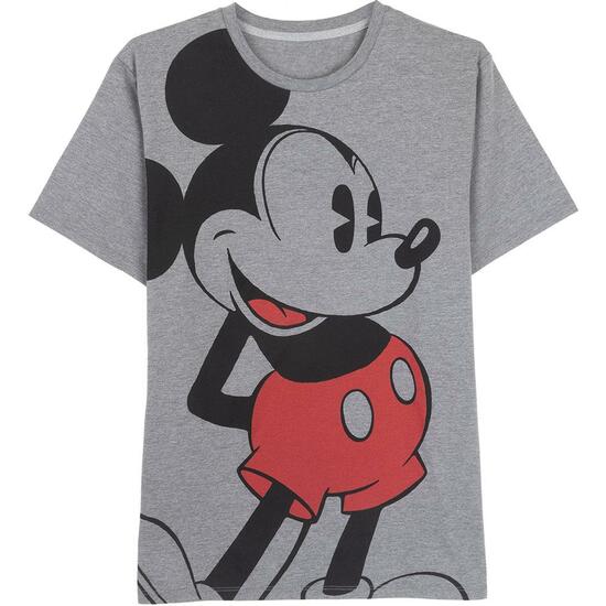 CAMISETA CORTA SINGLE JERSEY PUNTO MICKEY DARK GRAY image 0