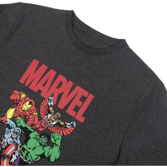 CAMISETA CORTA SINGLE JERSEY PUNTO MARVEL DARK GRAY image 2