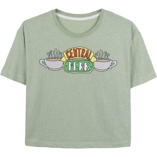 CAMISETA CORTA SINGLE JERSEY PUNTO FRIENDS LIGHT GREEN image 0