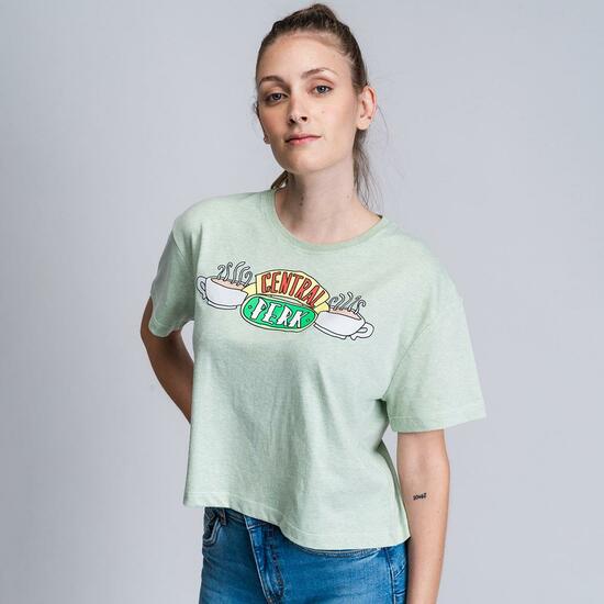 CAMISETA CORTA SINGLE JERSEY PUNTO FRIENDS LIGHT GREEN image 3