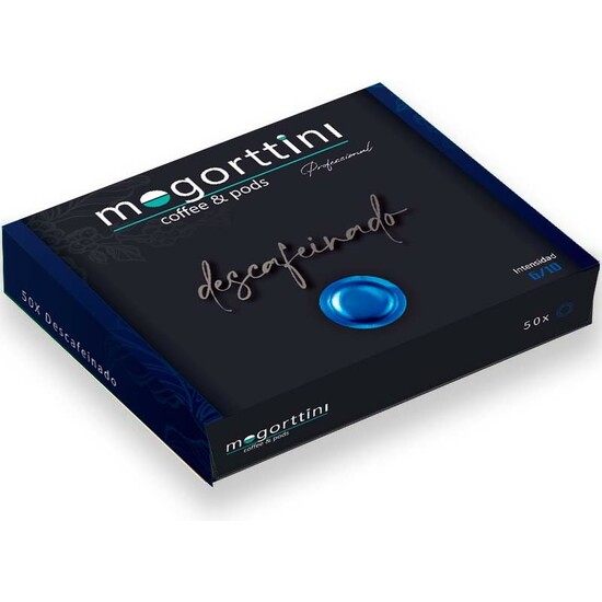 DESCAFEINADO MOGORTTINI, COMPATIBLES CON NESPRESSO PROFESIONAL 50 CÁPSULAS image 0