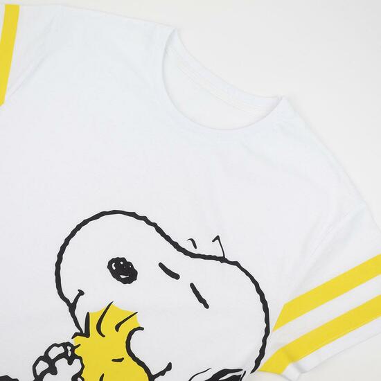 CAMISETA CORTA SINGLE JERSEY PUNTO SNOOPY WHITE image 2