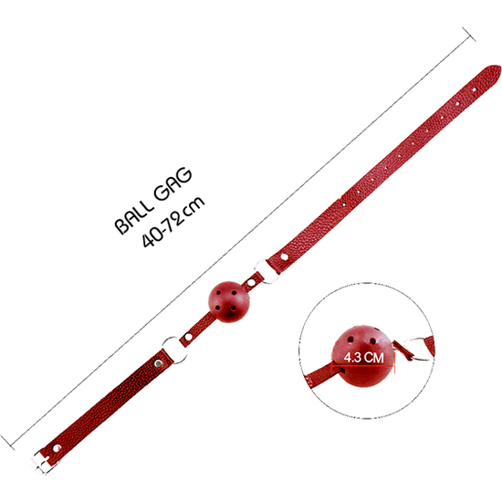 DISCRETION RED BALL GAG  image 2