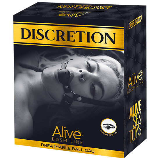 DISCRETION BLACK BALL GAG image 1