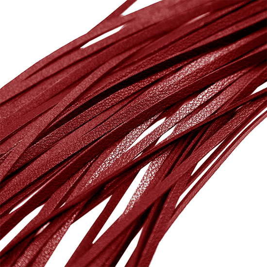 FANTASY FLOGGER LONG LEATHER RED image 2