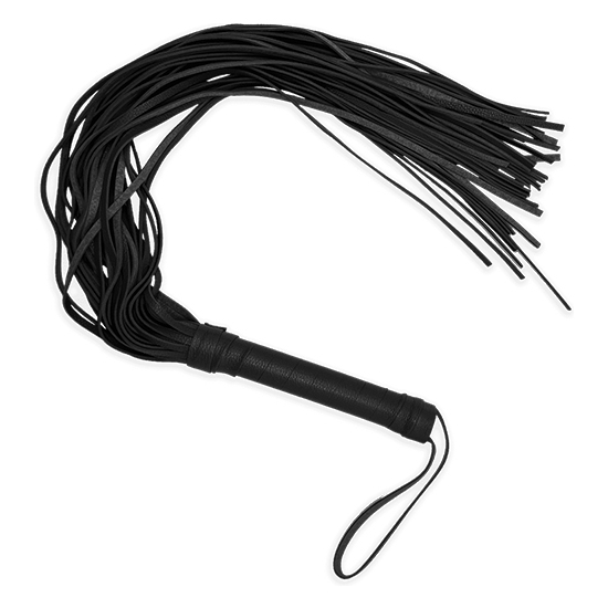 FANTASY FLOGGER LONG LEATHER BLACK image 2