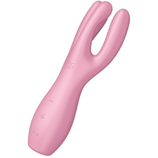 SATISFYER THREESOME 3 LAY-ON VIBRATOR - PINK image 0