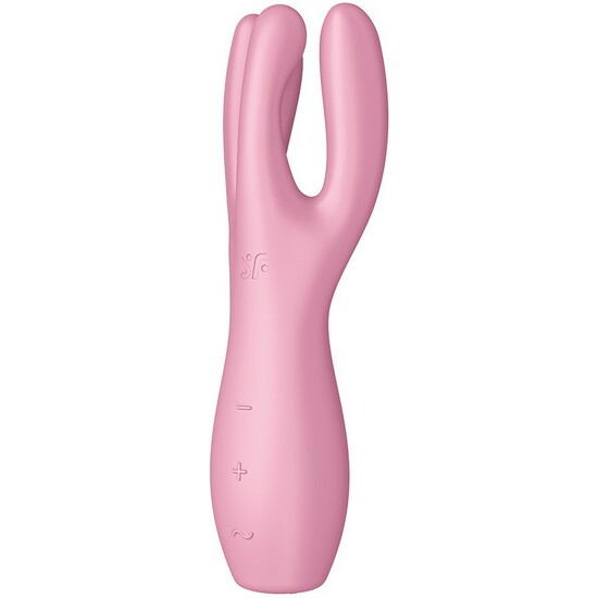 SATISFYER THREESOME 3 LAY-ON VIBRATOR - PINK image 2