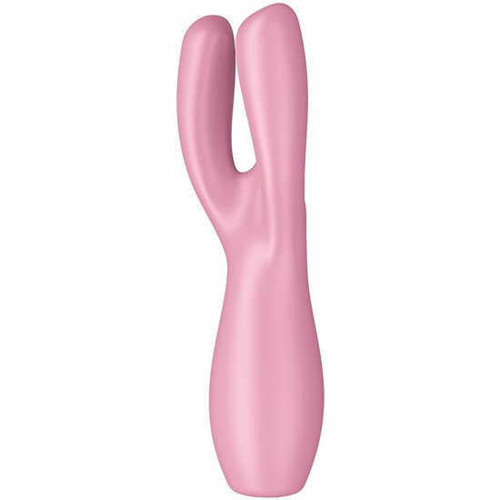 SATISFYER THREESOME 3 LAY-ON VIBRATOR - PINK image 4