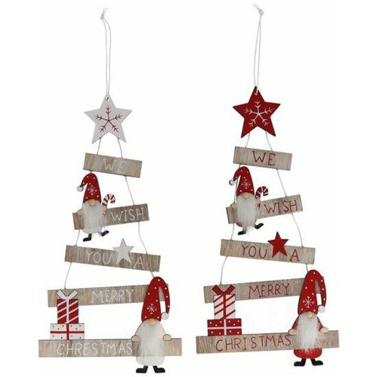 COLGANTE ARBOL XMAS C/ANGEL 2SRT 13,5X36 image 0