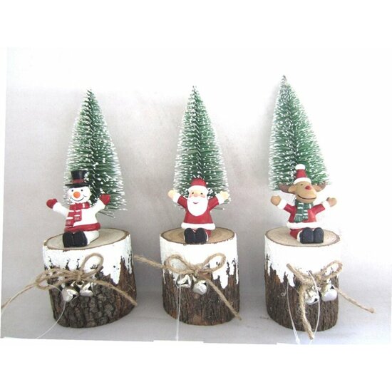ÃRBOL NAVIDAD C/FIGURA 19X6CM 3STD image 0