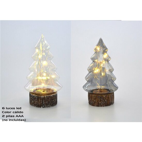 BASE PINO NAVIDAD CIRSTAL AHUMADO 6LED 1 image 0