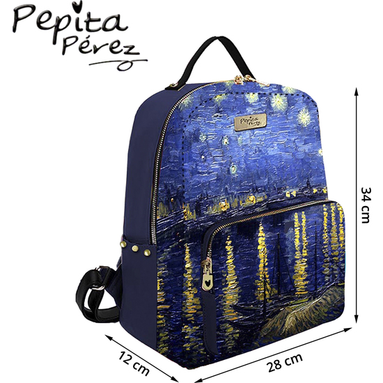 MOCHILA CUADRO RODANO DE PEPITA PÉREZ image 1