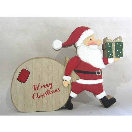 SANTA CLAUS C/SACO REGALOS 19X15X2CM image 0