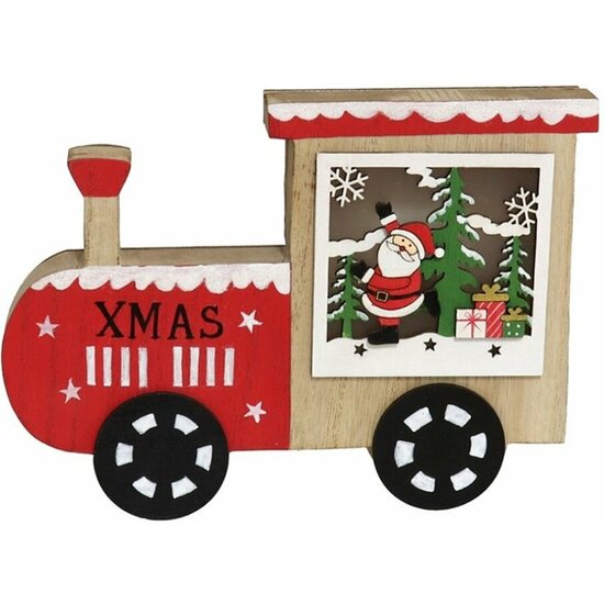 TREN TACO SANTA CLAUS 3 LUCES 20X2X14,5C image 0