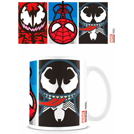 TAZA KAWAII SPIDERMAN VENOM MARVEL image 0