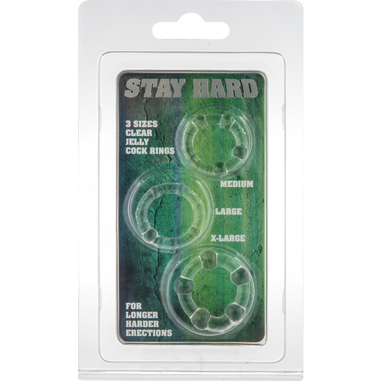 STAY HARD THREE RING SCLEAR image 1