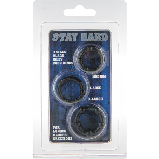 STAY HARD THREE RING BLACK image 1