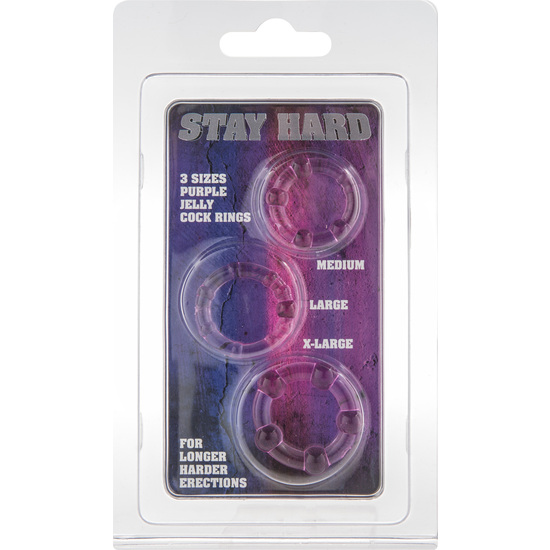 STAY HARD THREE RING PURPLE image 1