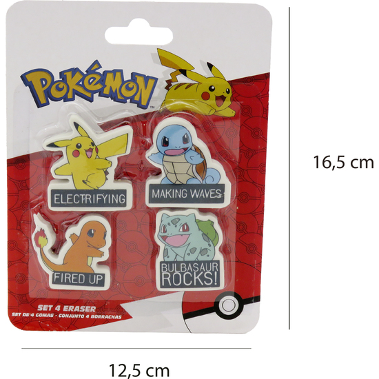BLISTER 4 GOMAS BORRAR POKEMON image 3