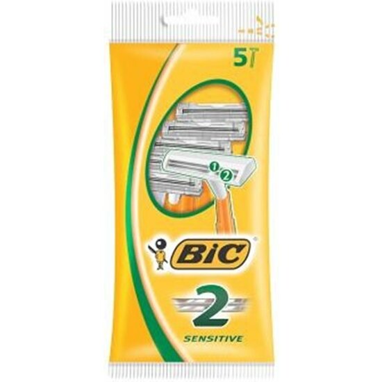 MAQUINAS DESECHABLES BIC 2 HOJAS X5 AMARILLAS image 0