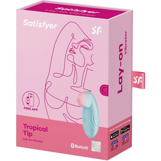 SATISFYER TROPICAL TIP - LIGHT BLUE image 1