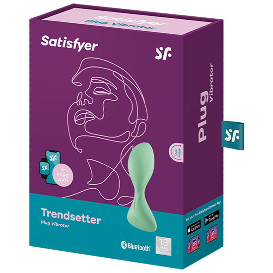 SATISFYER TRENDSETTER CONNECT APP LIGHT GREEN image 1