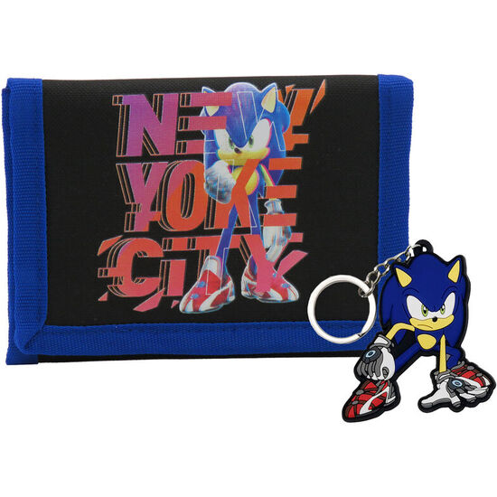 SET CARTERA + LLAVERO SONIC THE HEDGEHOG image 1