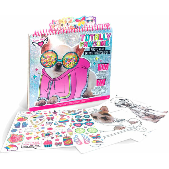 SUPER ALBUM DE DISEÑO FASHION ANGELS TOTALLY PAWSOME CRAYOLA image 0