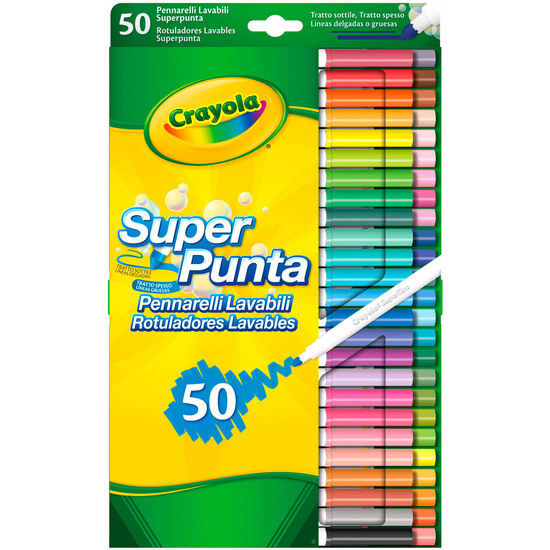 BLISTER 50 ROTULADORES CRAYOLA SUPER TIPS image 2