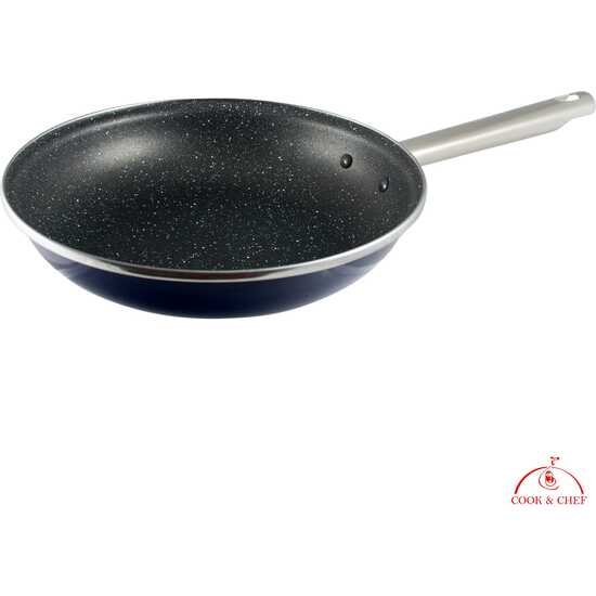 SAN IGNACIO - TOP KITCHEN MENAJE: SARTEN Ø28CM CON REVESTIMIENTO INTERIOR DE MÁRMOL Y EXTERIOR DE ESMALTE CON MANGO DE ACERO INOXIDABLE image 0