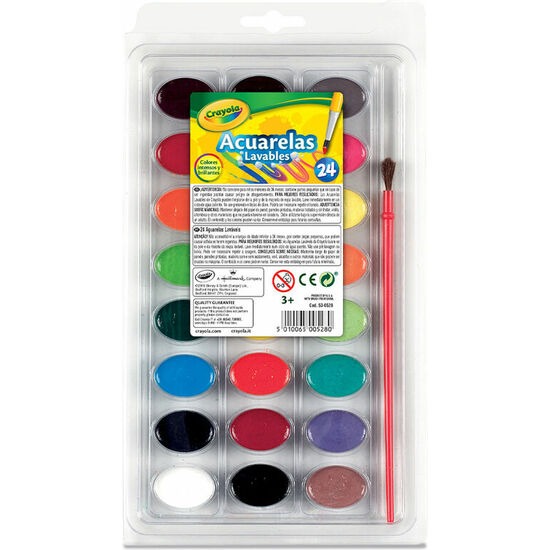 BLISTER 24 ACUARELAS LAVABLES CRAYOLA image 0