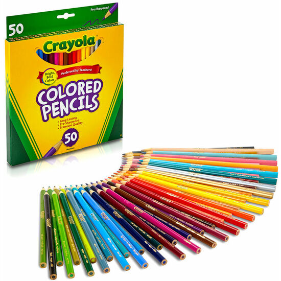 SET 50 LAPICES DE COLORES CRAYOLA image 0