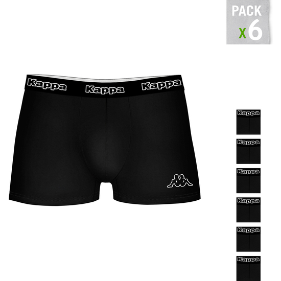 SET 6PCS BOXERS KAPPA - BLACK - M image 1