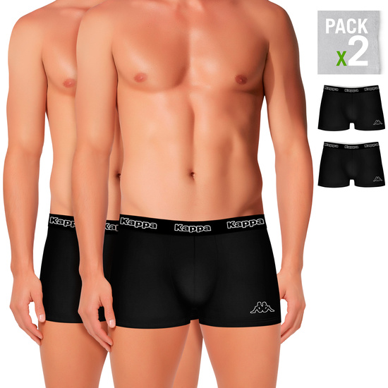 PACK 2 CALZONCILLOS KAPPA EN COLOR NEGRO PARA HOMBRE image 1