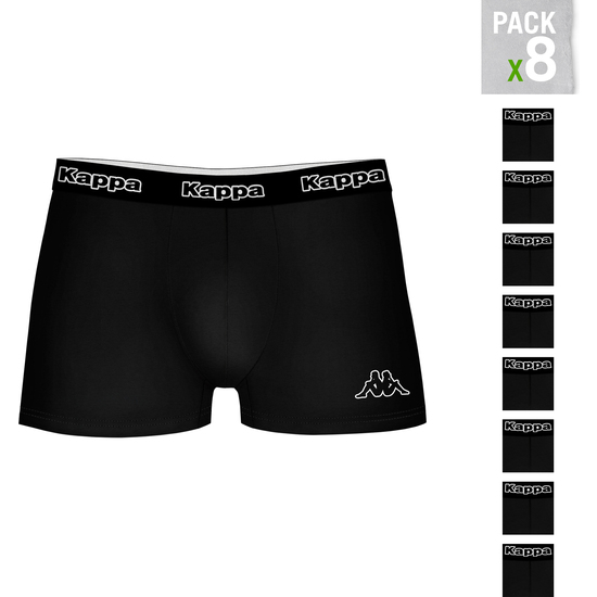 SET 8PCS BOXERS KAPPA - BLACK - L image 1