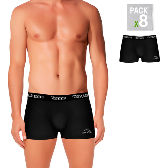 SET 8PCS BOXERS KAPPA - BLACK - L image 2