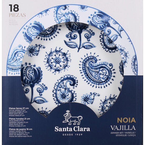 VAJILLA 18PCS REDONDA NOIA SANTA CLARA image 1