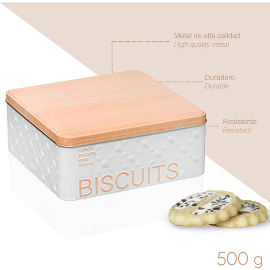 2X BOTES DE ALMACENAMIENTO : BOTE PARA CÁPSULAS DE CAFÉ + CAJA PARA GALLETAS image 2
