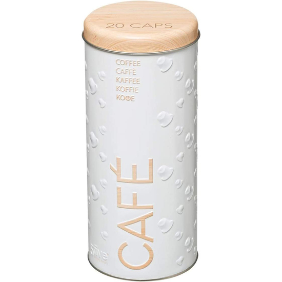 2X BOTES DE ALMACENAMIENTO : BOTE PARA CÁPSULAS DE CAFÉ + CAJA PARA GALLETAS image 3