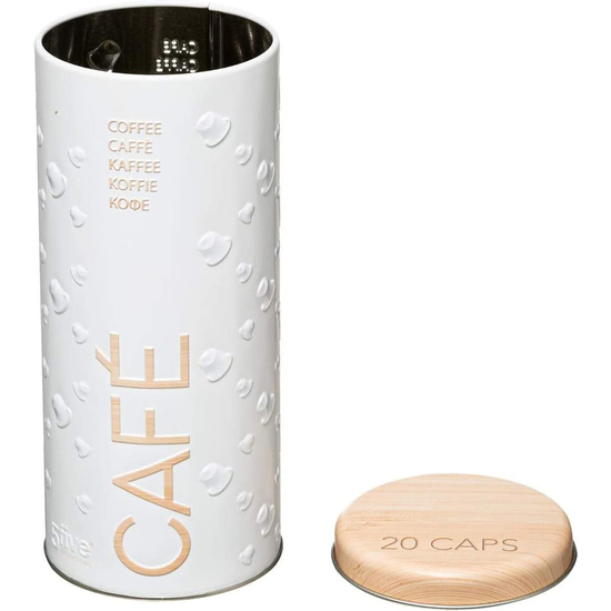 2X BOTES DE ALMACENAMIENTO : BOTE PARA CÁPSULAS DE CAFÉ + CAJA PARA GALLETAS image 5