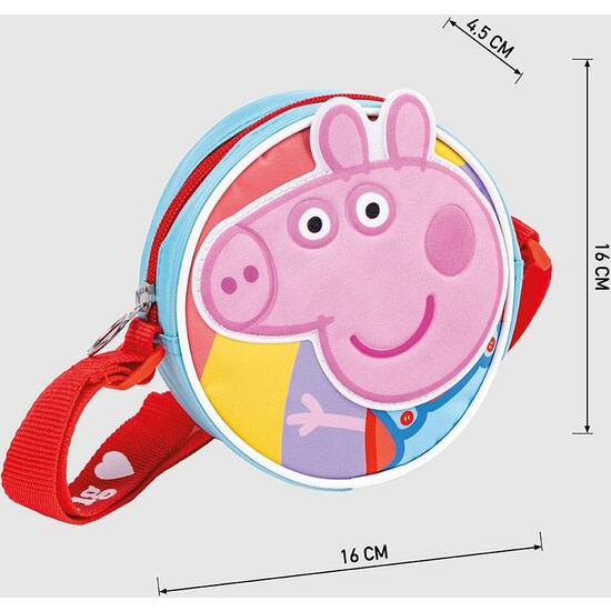 BOLSO APLICACIONES PEPPA PIG BLUE image 3