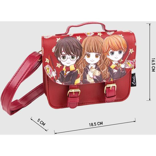 BOLSO SATCHEL HARRY POTTER DARK RED image 3