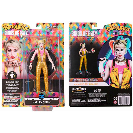 FIGURA MALEABLE BENDYFIGS HARLEY QUINN DC COMICS 19CM image 0