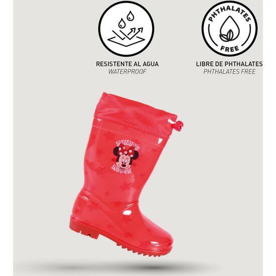 BOTAS LLUVIA PVC MINNIE RED image 3