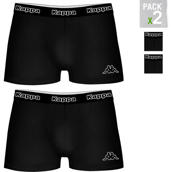 PACK 2 CALZONCILLOS KAPPA EN COLOR NEGRO PARA HOMBRE image 0