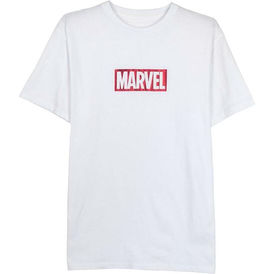 CAMISETA CORTA SINGLE JERSEY PUNTO MARVEL WHITE image 0