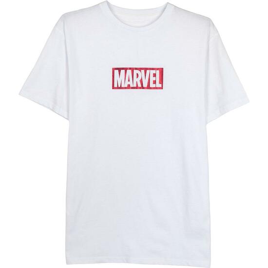 CAMISETA CORTA SINGLE JERSEY PUNTO MARVEL WHITE image 0